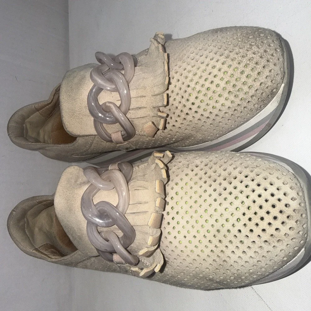 Softwaves Cadie Platform Sneakers Shoes Sand Beige 38 US 7.5 PreOwned‎